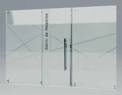 Diseño divisiones en vidrio zonas comunes kuarzo