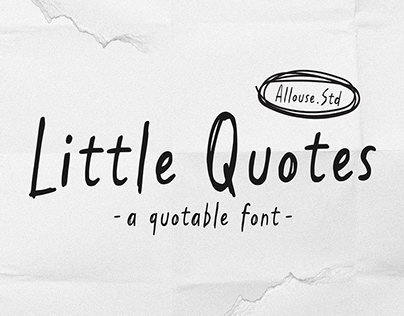 Little Quotes Script Font