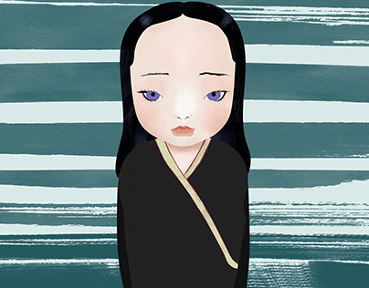 Sad Kimono Character