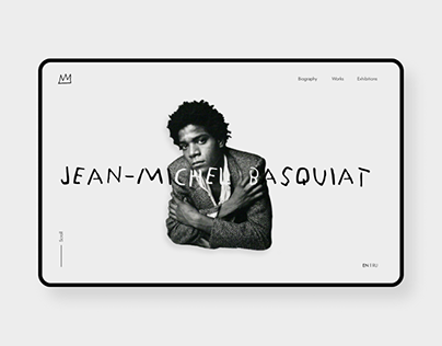 J-M Basquiat website concept