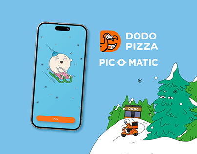 Mobile game illustration for Dodo Pizza