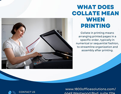 Demystifying "Collate" in Printing: