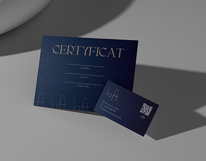Сертифікат / сertyfikat / certificate