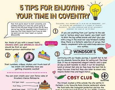 5 Tips for enjoying your time in Coventry