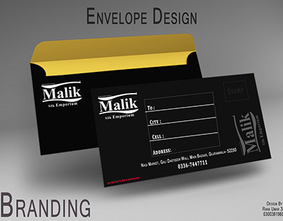 Envelop Design for Brand with Logo Theme