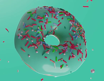 3D model and animated Donut