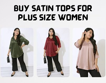 Buy Satin Tops for Plus Size Women