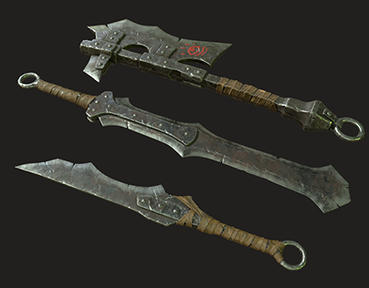 orc weapons set