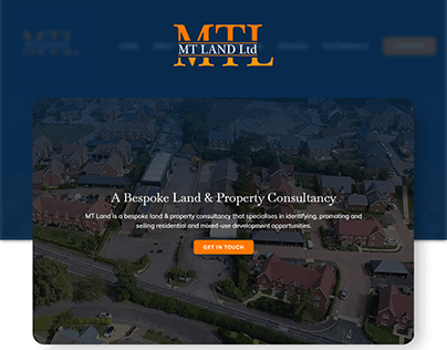 Website design & dev for MT Land Ltd - single page site