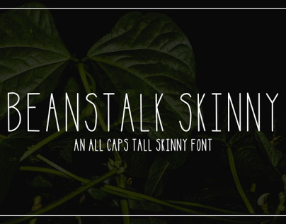 Beanstalk Skinny Font