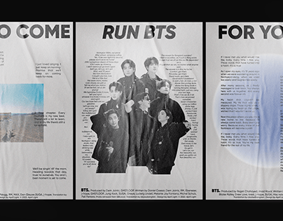 BTS Proof Tracklist Lyrics Poster
