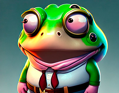 A Nice Cartoon Frog's Journey.