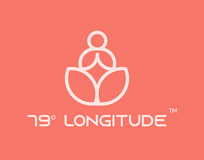 79 Longitude Yoga Wellness Brand Logo Design