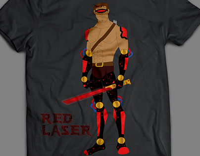 Cybernetic Ninja T-Shirt Design