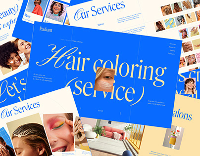 Website for the Radiant beauty salon