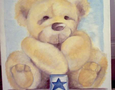 Bear Canvas Mural