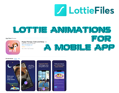 Mobile app. Lottie animations