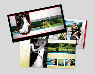 Graphic Design/Page Layout - Wedding Book pages