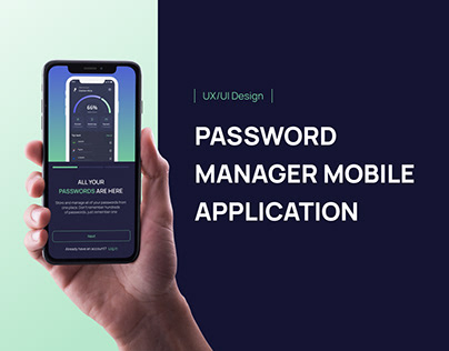 Password Manager Mobile App | UX/UI Design