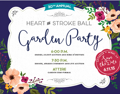 American Heart Association Utah Heart Ball Invitation