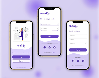 Daily Ui 001 , sign up/login form