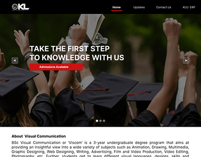 KLU Viscom Department basic website design