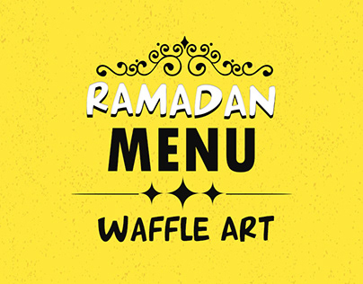 Waffle art Ramadan menu 2020