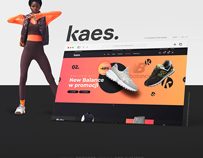 Kaes - Concept web design project for client. UX/UI