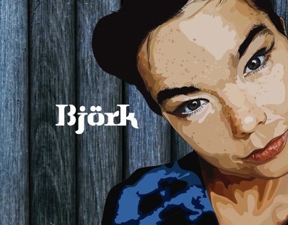 Björk in blue