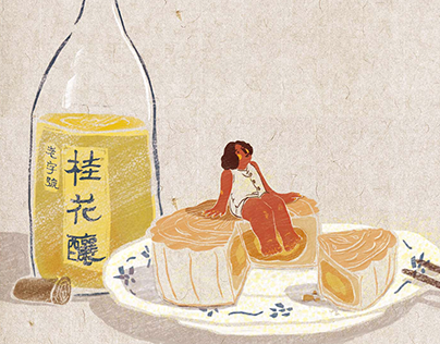 2017 I Mid-Autumn Festival illustration中秋节月饼包装插画