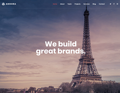 Angora - Responsive One Page Parallax Template