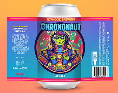 Chrononaut label design
