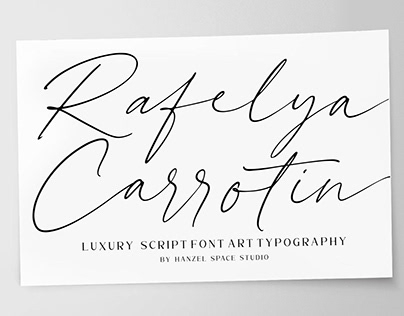 Rafelya Carrotin - Script Font
