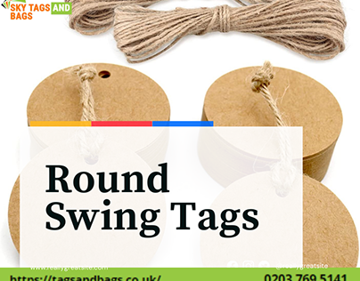 Affordable round swing tags in UK - Sky Tags and Bags