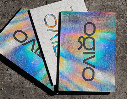 Business Card Holographic Business Card on Free Mockup