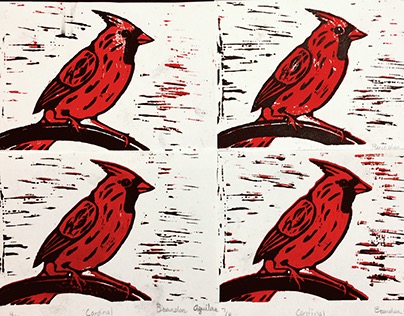 Cardinal Reduction Block Print