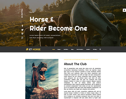 ET Horse – Responsive Horse Joomla! Template