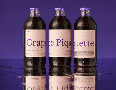 Grape Piquette - design d'emballage