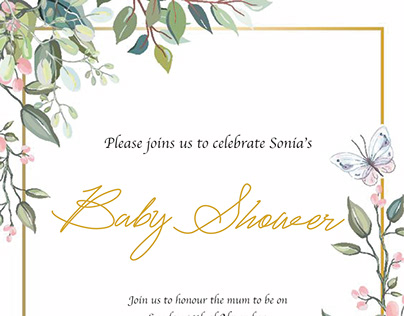 Baby shower invitation