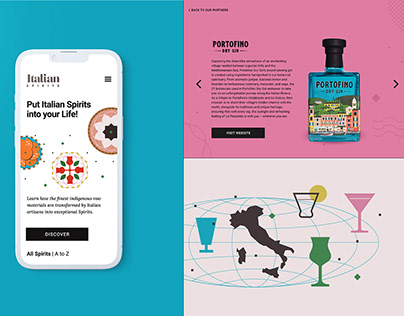 Italian Spirits Web Design & Branding
