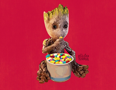 Baby Groot Ilustration Projects  Photos, videos, logos, illustrations and  branding on Behance