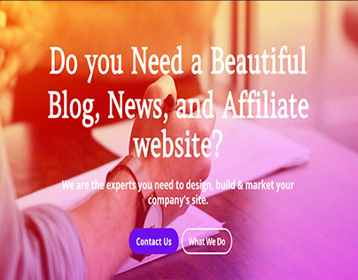 Blog, News, And Affiliate website Design