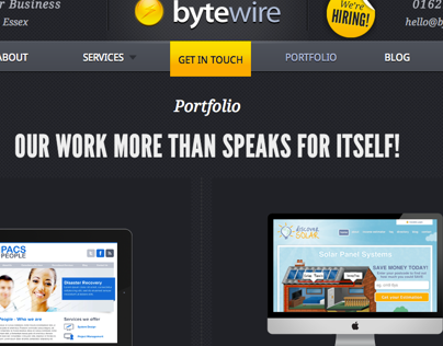 Bytewire - My company website.
