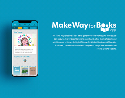 Make Way For Books - Mobile App and Website