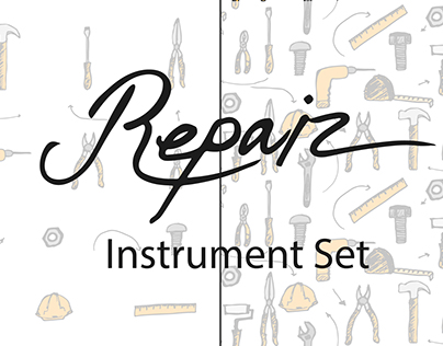 Repair Handrawn Instrument Set