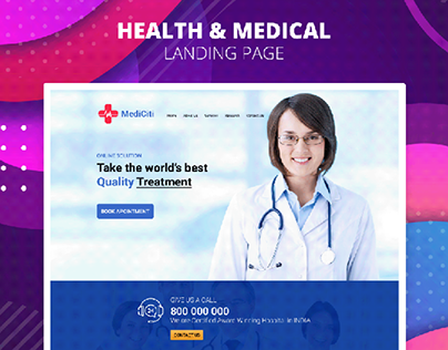Hospital Website - Landing Page