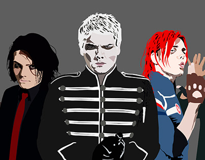 Gerard Way in MCR throughout the years