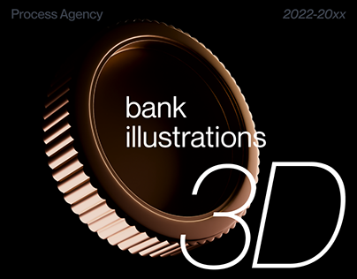 Bank illustrations 3D visual case study