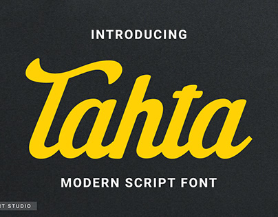 Tahta Modern Script Font