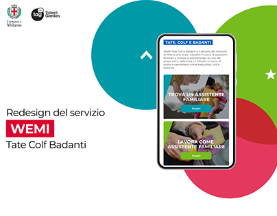 Comune di Milano, Wemi, UX Redesign